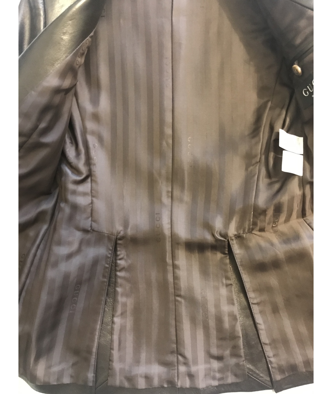 GUCCI Коричневый кожаный жакет/пиджак, фото 4