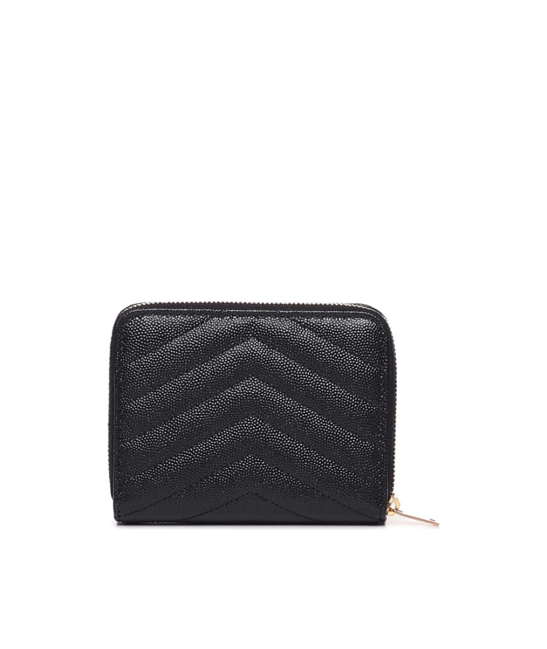 SAINT LAURENT Черный кожаный кошелек, фото 2