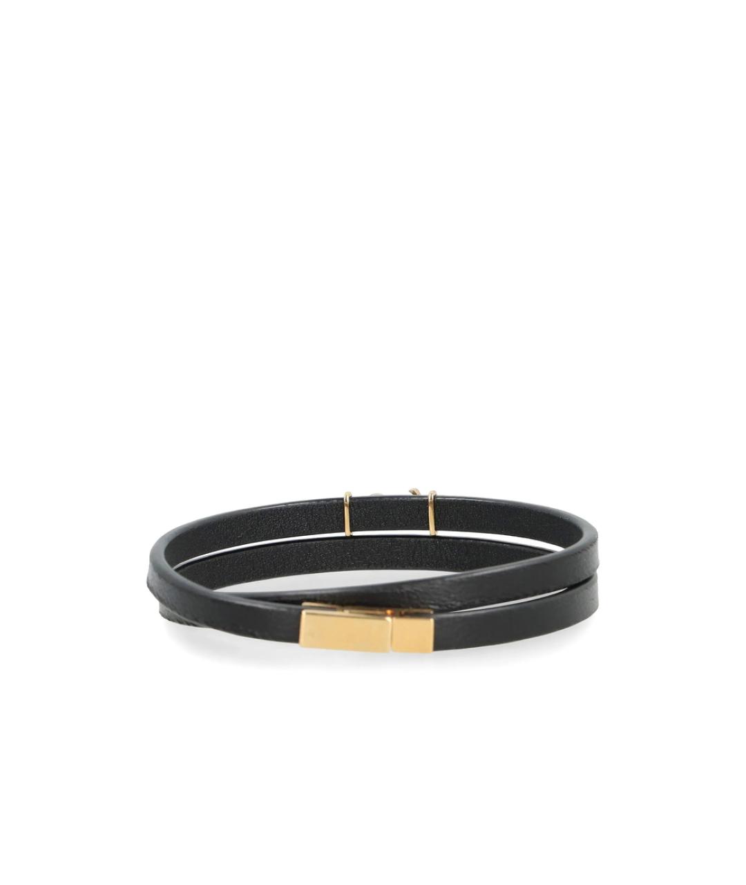 SAINT LAURENT Черный браслет, фото 4