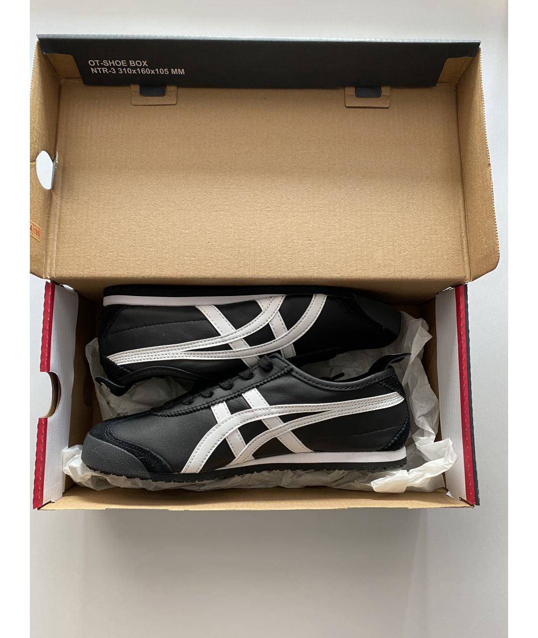 ONITSUKA TIGER Черные кожаные кеды, фото 2