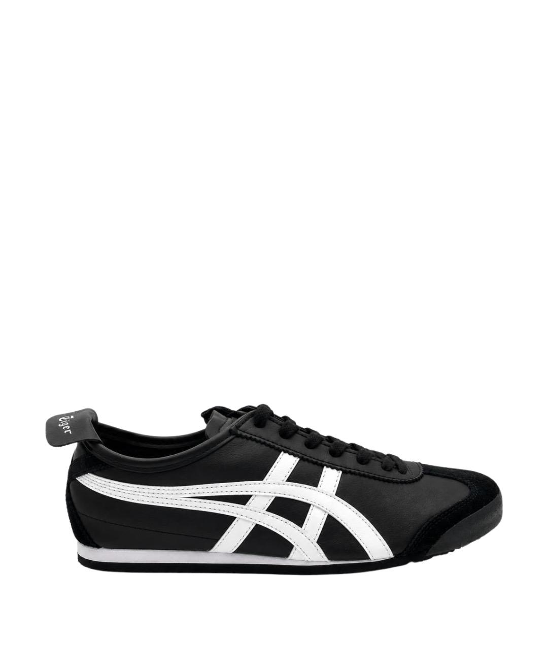 ONITSUKA TIGER Черные кожаные кеды, фото 1
