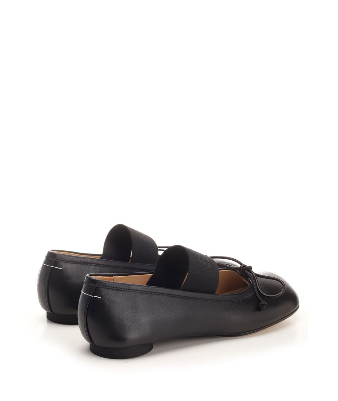 MM6 MAISON MARGIELA Черные кожаные балетки, фото 3