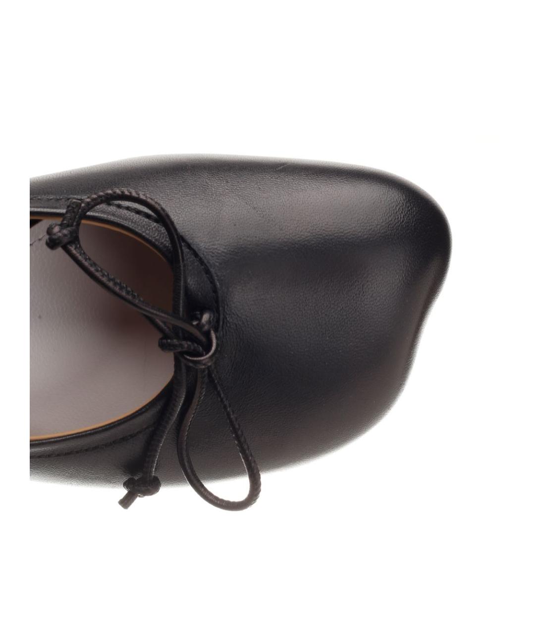 MM6 MAISON MARGIELA Черные кожаные балетки, фото 6