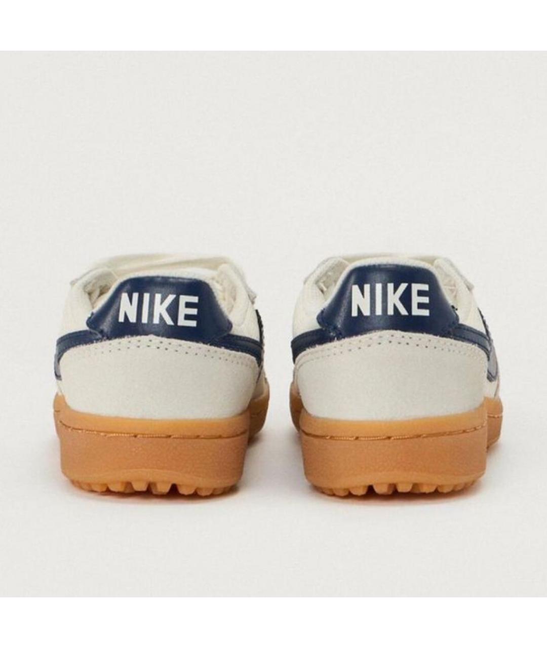 NIKE Белые замшевые кроссовки, фото 4