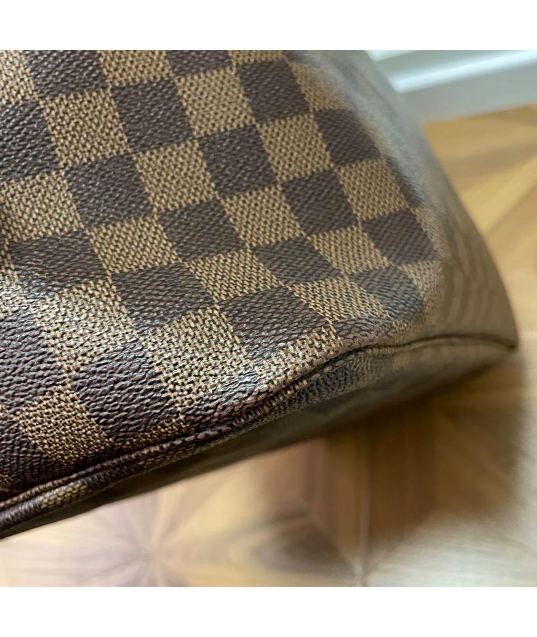 LOUIS VUITTON Коричневая канва сумка тоут, фото 8
