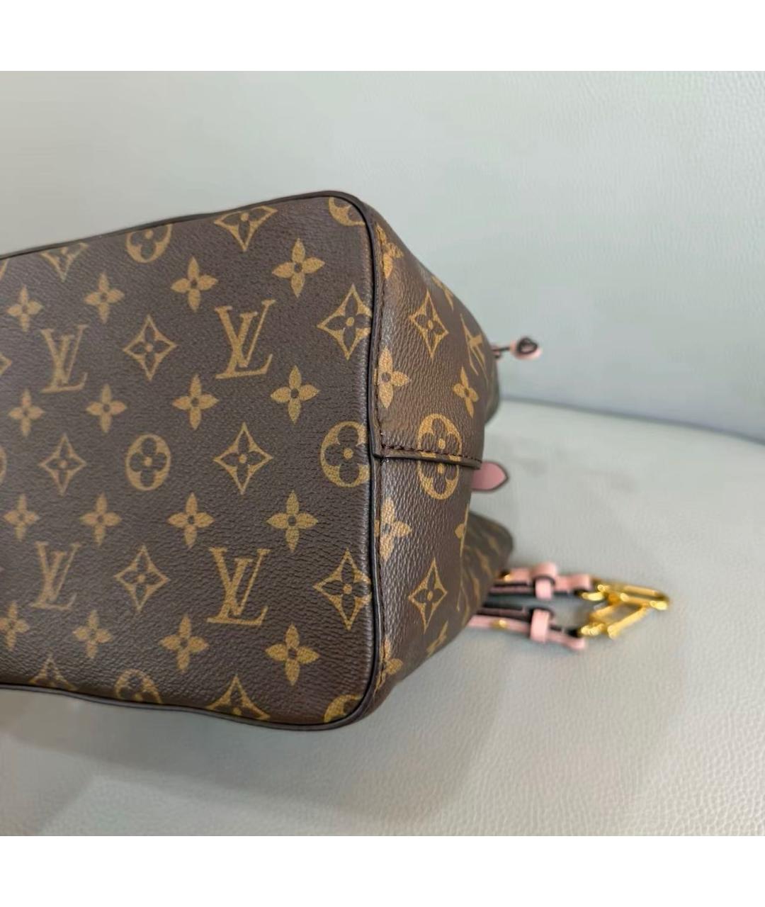 LOUIS VUITTON Коричневая канва сумка тоут, фото 7