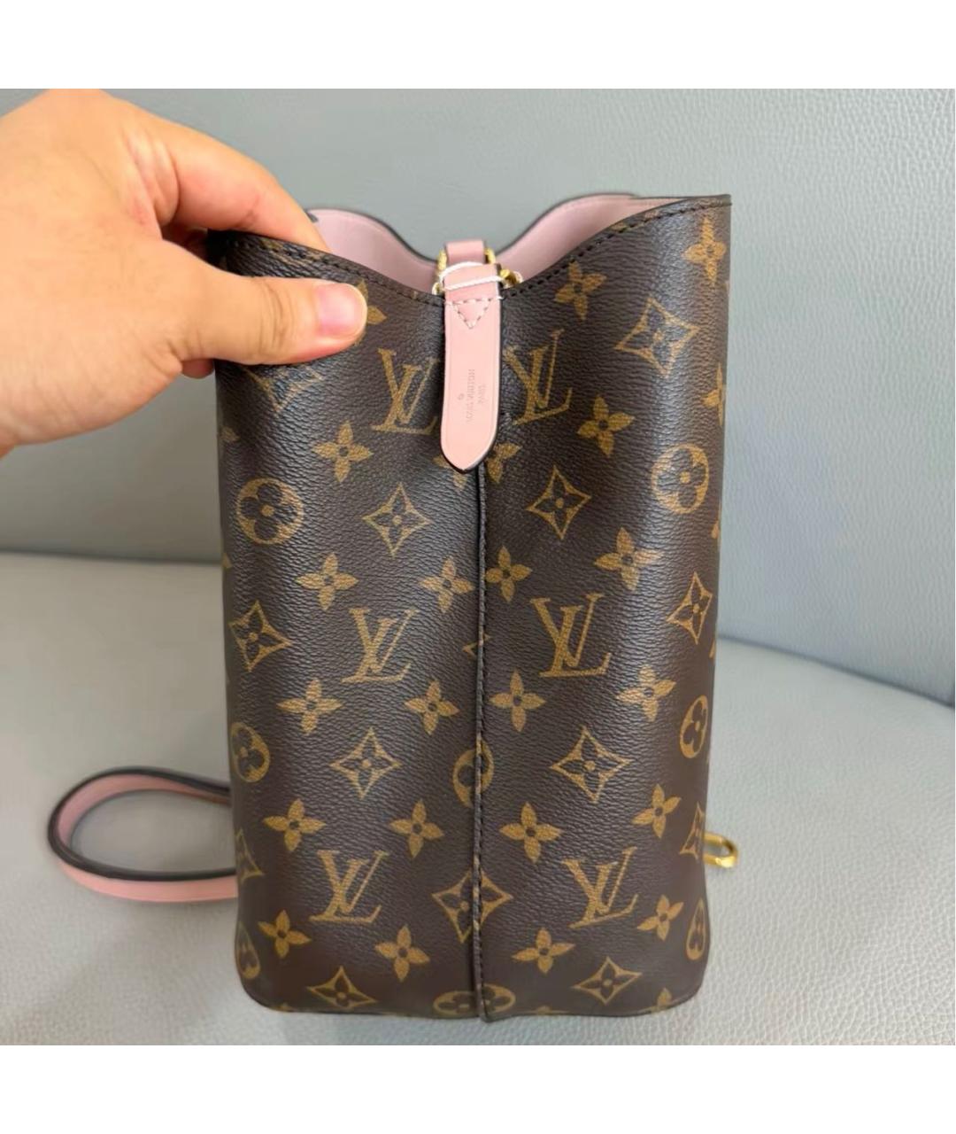 LOUIS VUITTON Коричневая канва сумка тоут, фото 4