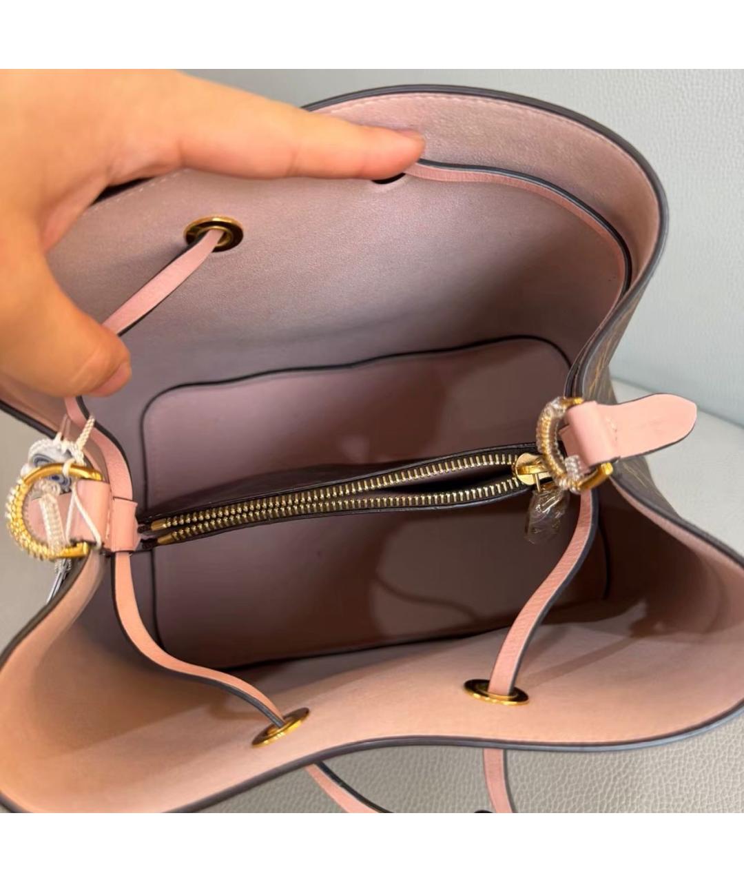 LOUIS VUITTON Коричневая канва сумка тоут, фото 8