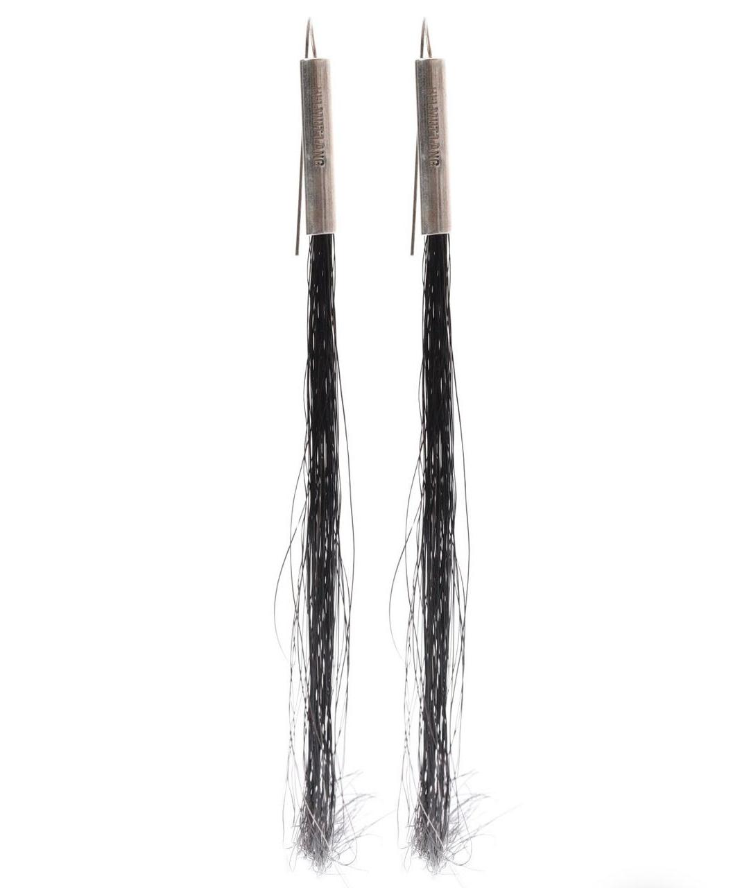 HELMUT LANG Серые серебряные серьги, фото 1