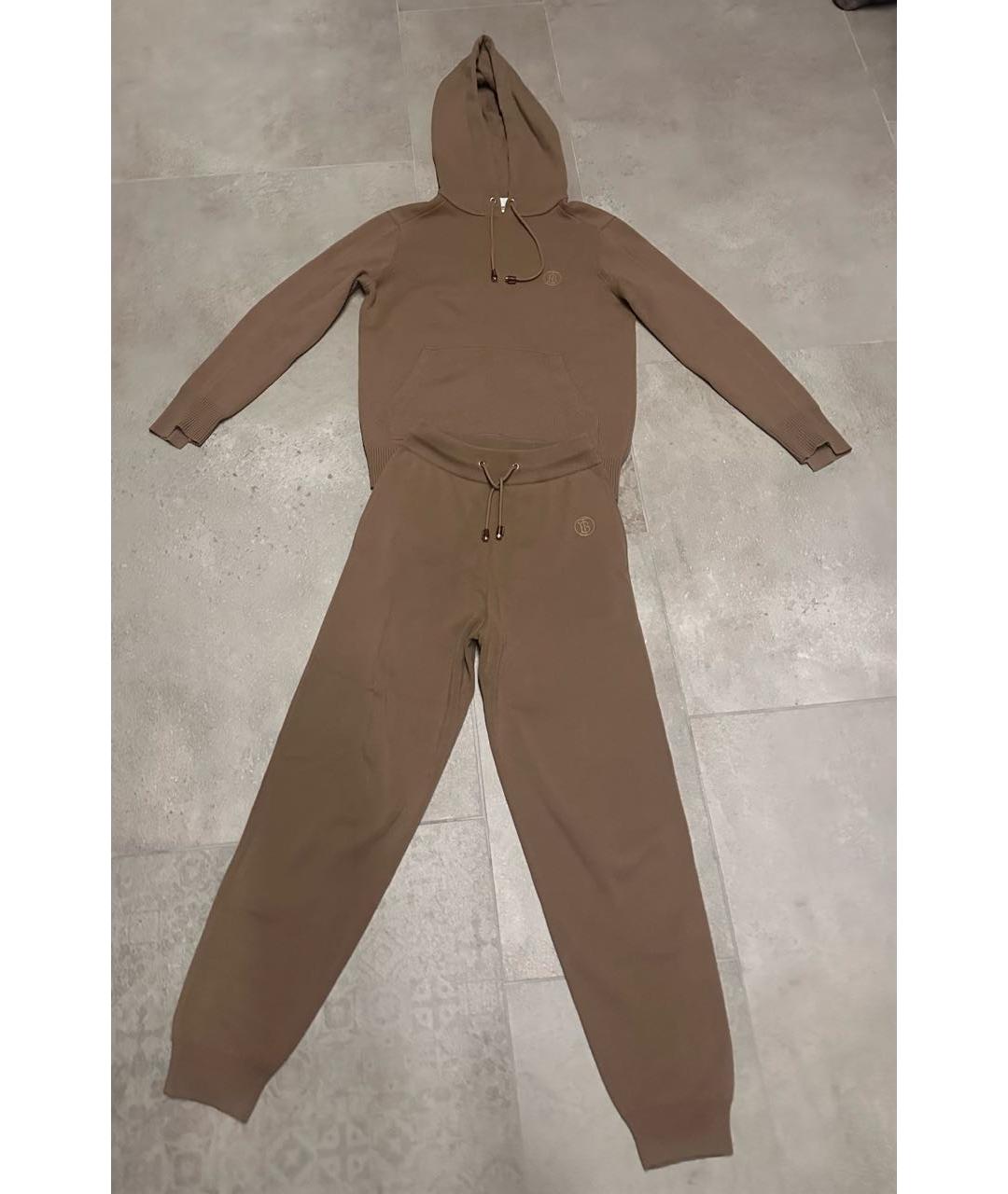 BURBERRY Бежевый шерстяной костюм с брюками, фото 6