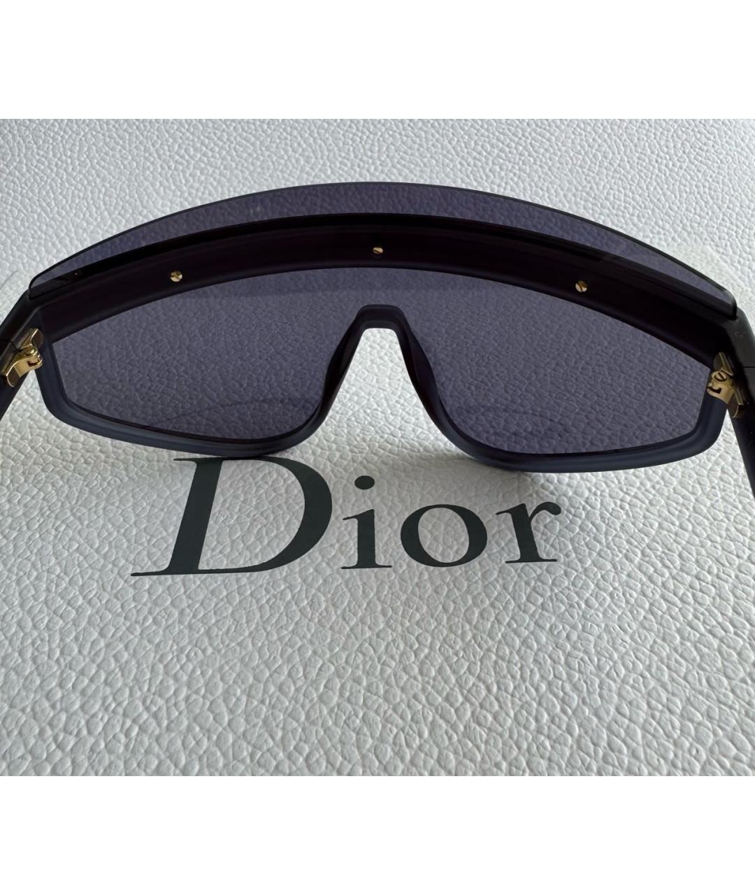 CHRISTIAN DIOR Темно-синие пластиковые солнцезащитные очки, фото 5