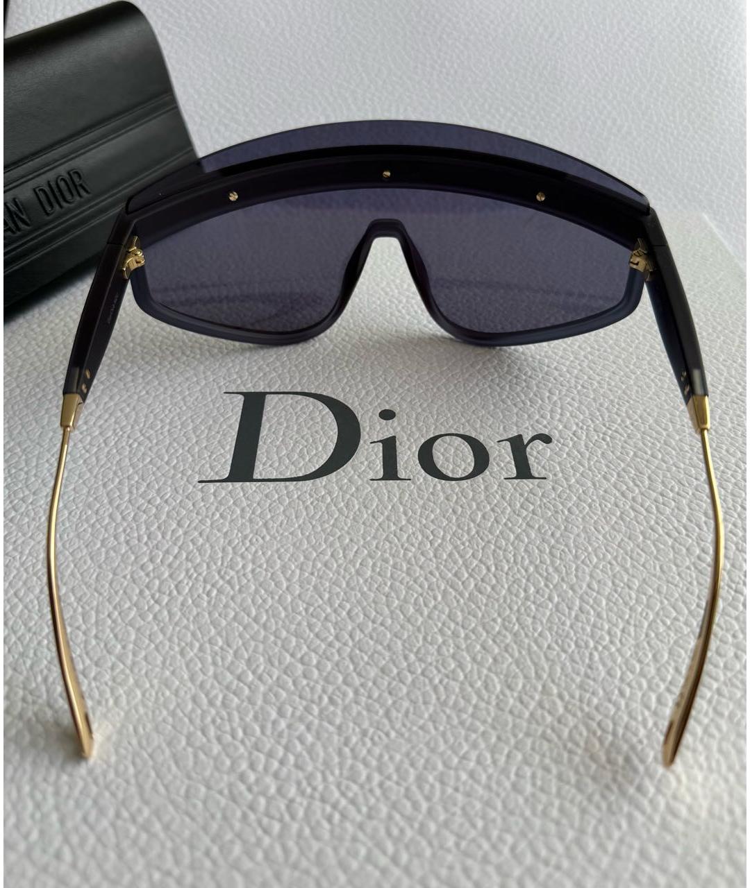 CHRISTIAN DIOR Темно-синие пластиковые солнцезащитные очки, фото 7
