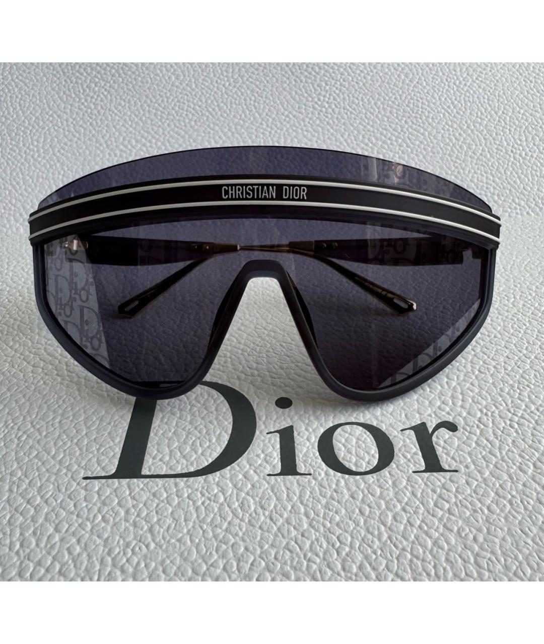 CHRISTIAN DIOR Темно-синие пластиковые солнцезащитные очки, фото 8