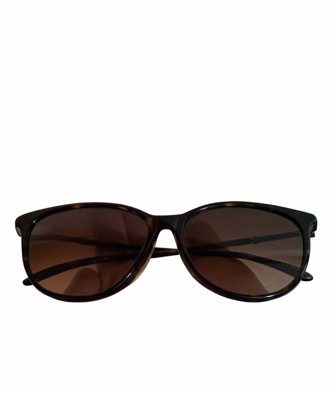 BOTTEGA VENETA Коричневые пластиковые солнцезащитные очки, фото 1