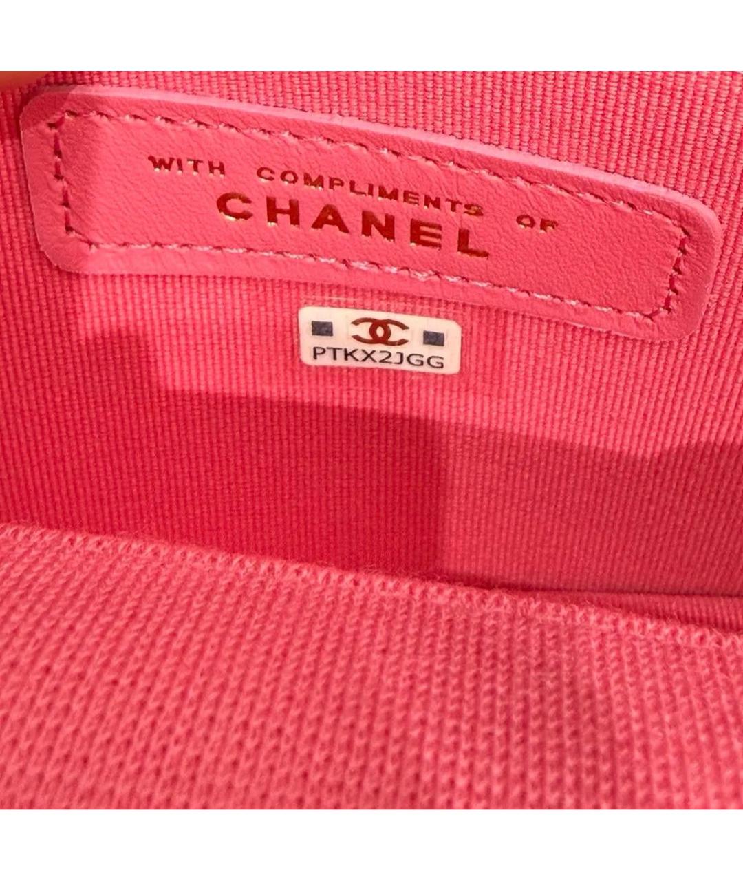 CHANEL Красная тканевая сумка через плечо, фото 5
