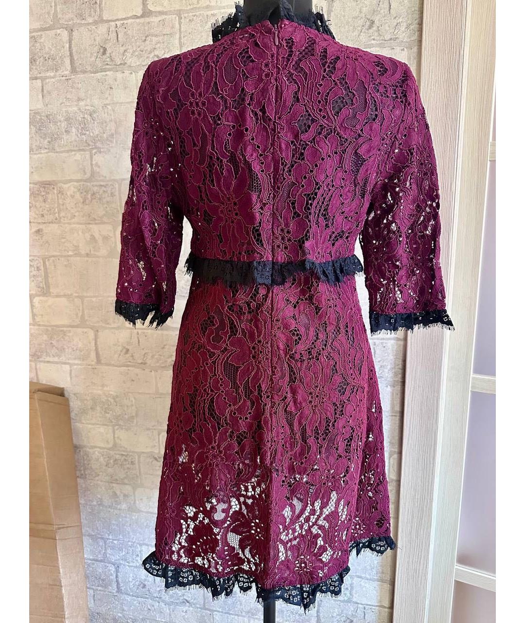 DOLCE&GABBANA Фиолетовое хлопковое платье, фото 2