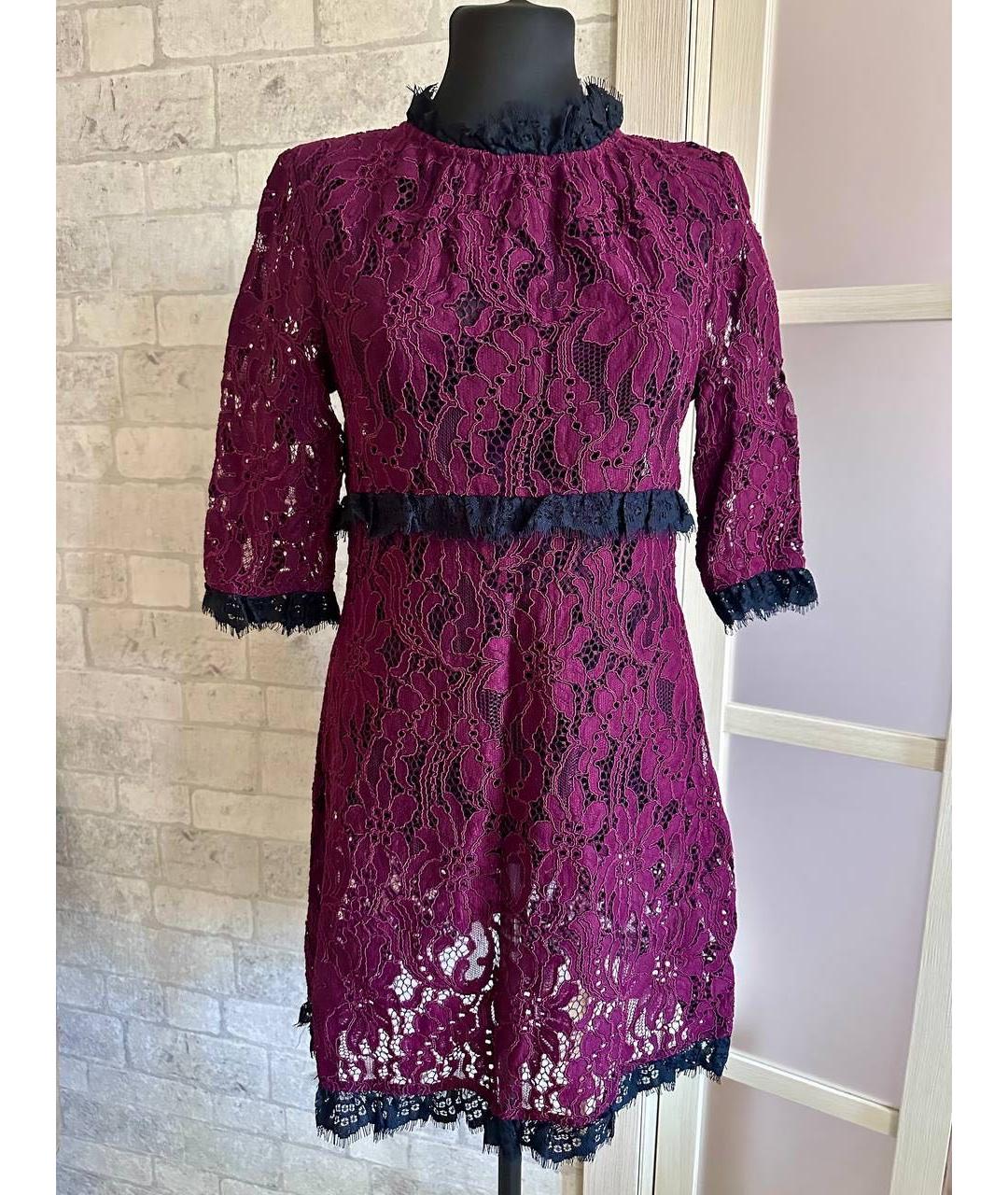 DOLCE&GABBANA Фиолетовое хлопковое платье, фото 5