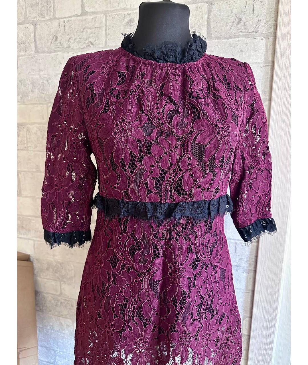 DOLCE&GABBANA Фиолетовое хлопковое платье, фото 3