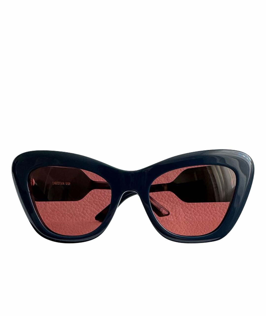 CHRISTIAN DIOR Черные пластиковые солнцезащитные очки, фото 1