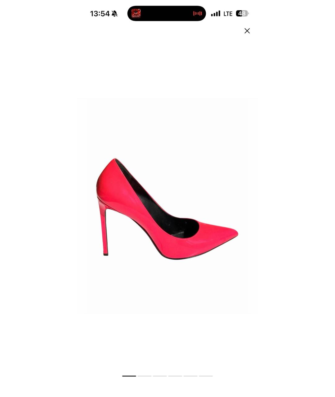 SAINT LAURENT Розовые туфли из лакированной кожи, фото 7