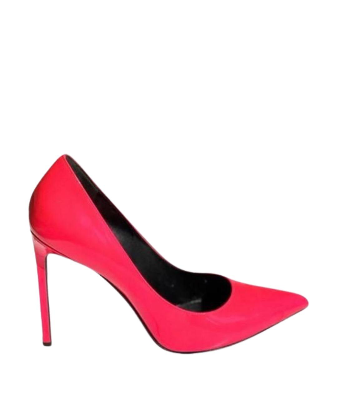 SAINT LAURENT Розовые туфли из лакированной кожи, фото 1