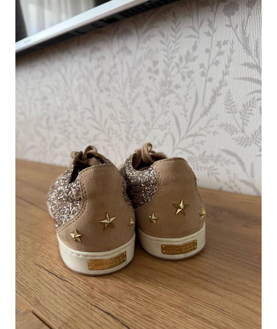 JIMMY CHOO Бежевые кроссовки, фото 2