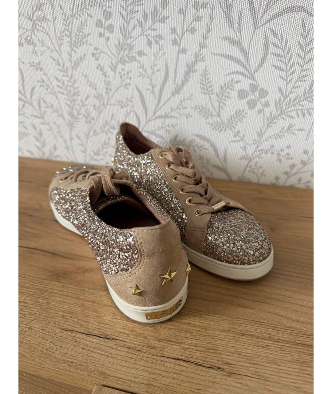 JIMMY CHOO Бежевые кроссовки, фото 4