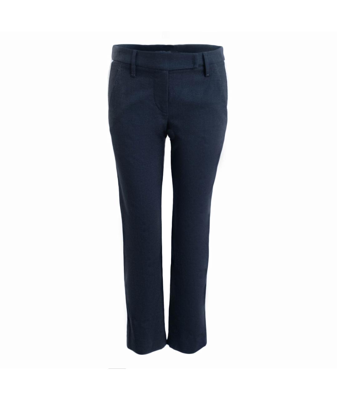 BRUNELLO CUCINELLI Серые шерстяные брюки узкие, фото 1