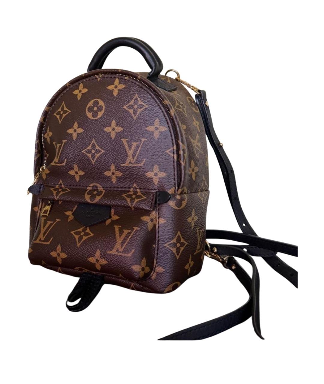 LOUIS VUITTON Коричневый кожаный рюкзак, фото 1