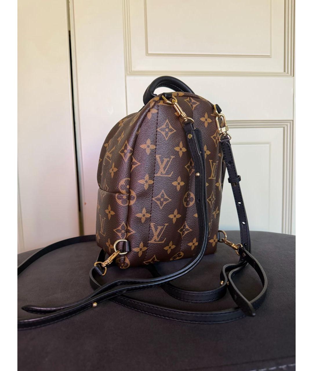 LOUIS VUITTON Коричневый кожаный рюкзак, фото 3