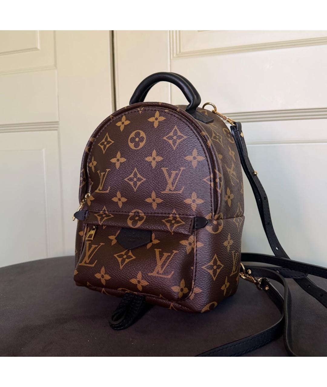 LOUIS VUITTON Коричневый кожаный рюкзак, фото 7