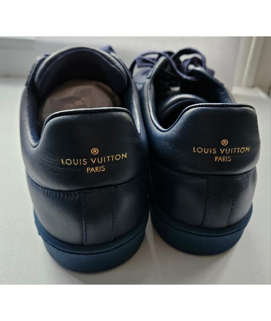 LOUIS VUITTON Красные кожаные кеды, фото 4