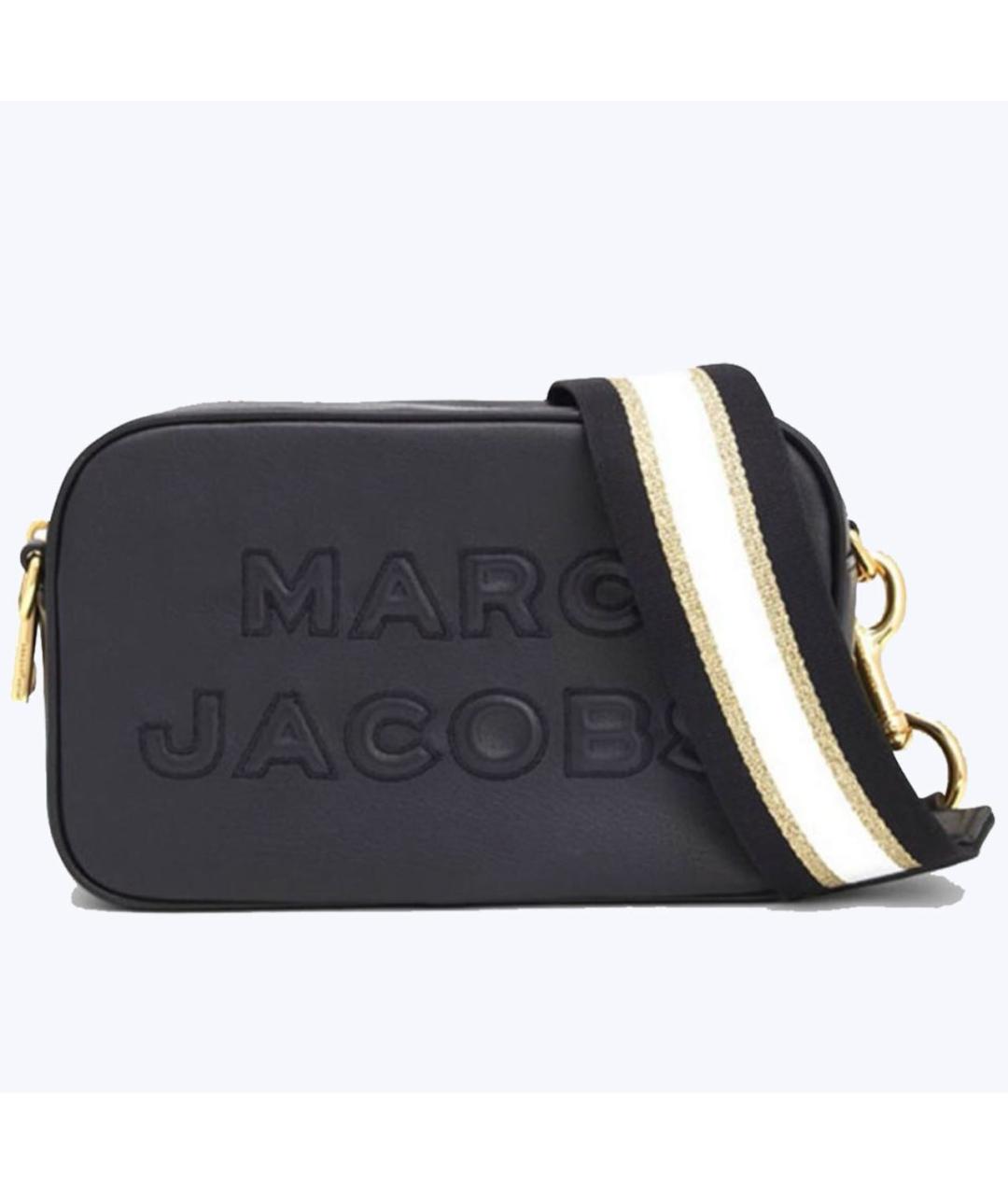 MARC JACOBS Черная кожаная сумка через плечо, фото 8