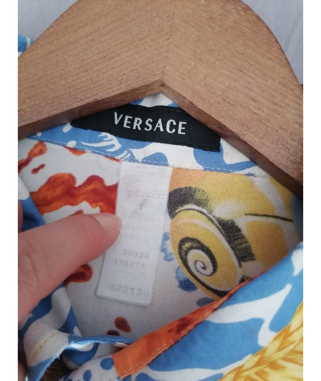 VERSACE Мульти шелковая рубашка, фото 3