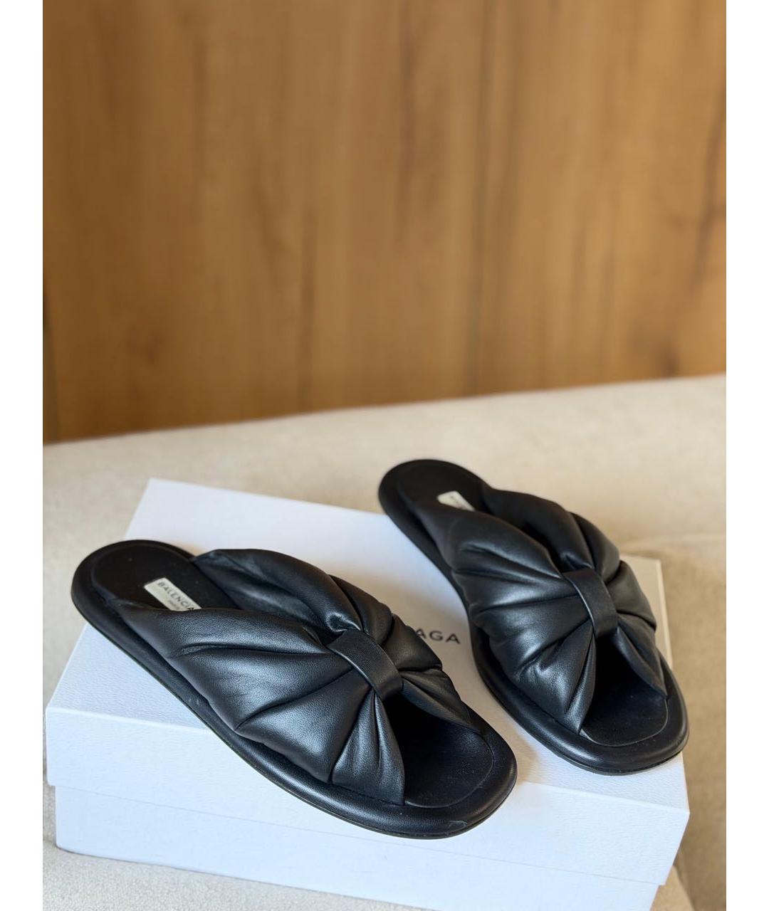 BALENCIAGA Черные мюли, фото 2