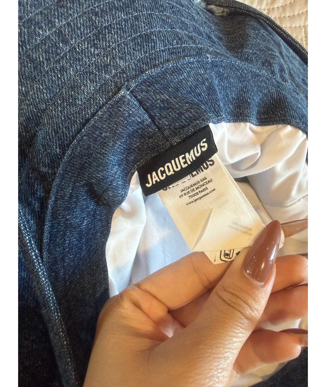 JACQUEMUS Синяя панама, фото 3