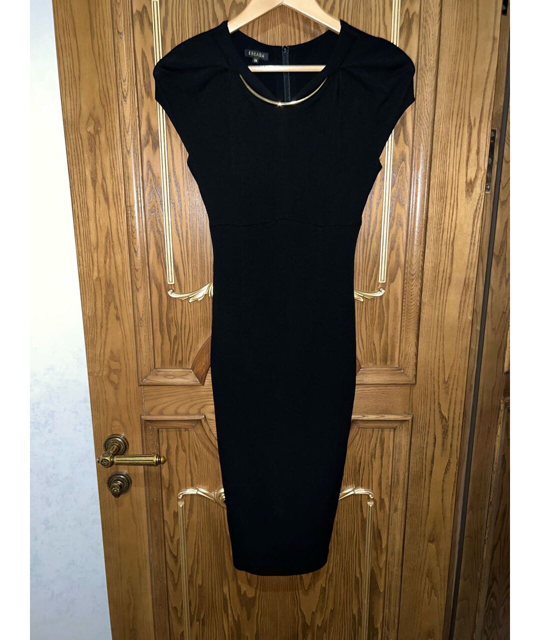 ESCADA Черное вискозное вечернее платье, фото 5
