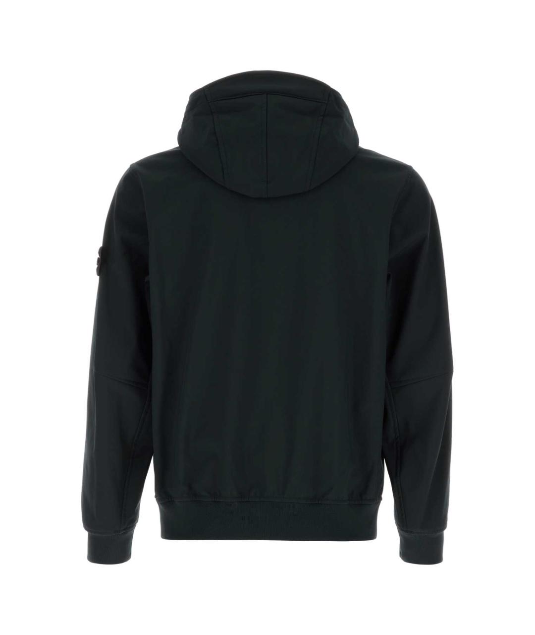 STONE ISLAND Черная полиэстеровая куртка, фото 2