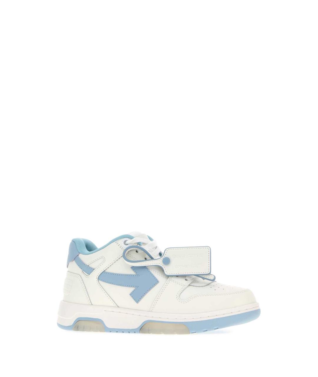 OFF-WHITE Белые кожаные кроссовки, фото 2