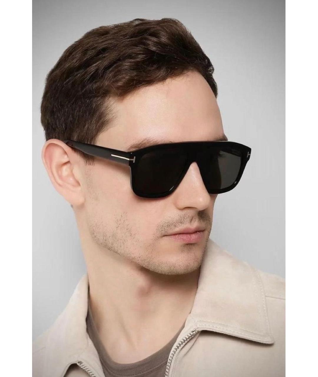 TOM FORD Черные пластиковые солнцезащитные очки, фото 2