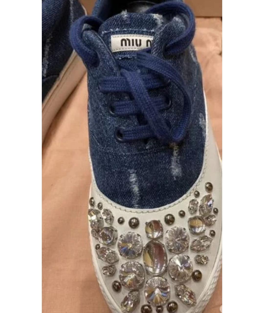 MIU MIU Синие кеды, фото 8