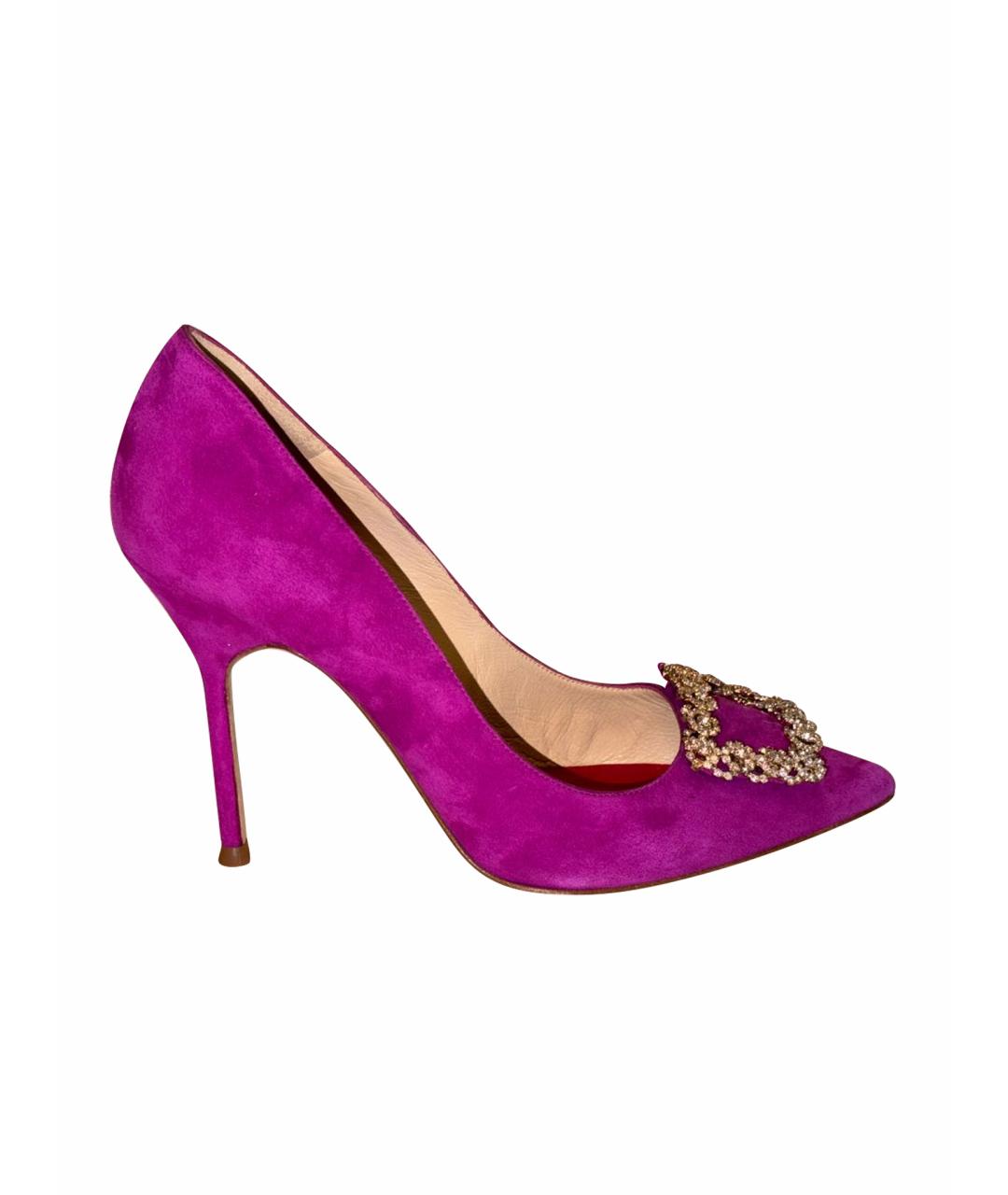 CAROLINA HERRERA Фиолетовые замшевые туфли, фото 1