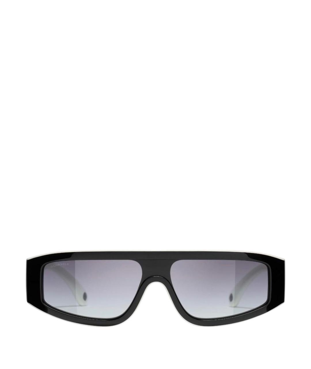 CHANEL Черные пластиковые солнцезащитные очки, фото 1