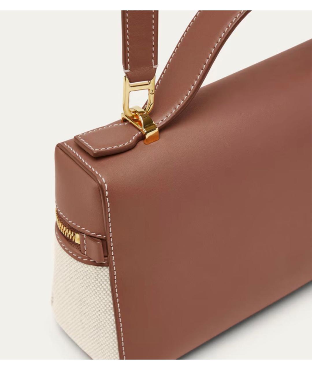 LORO PIANA Бежевая тканевая сумка через плечо, фото 2