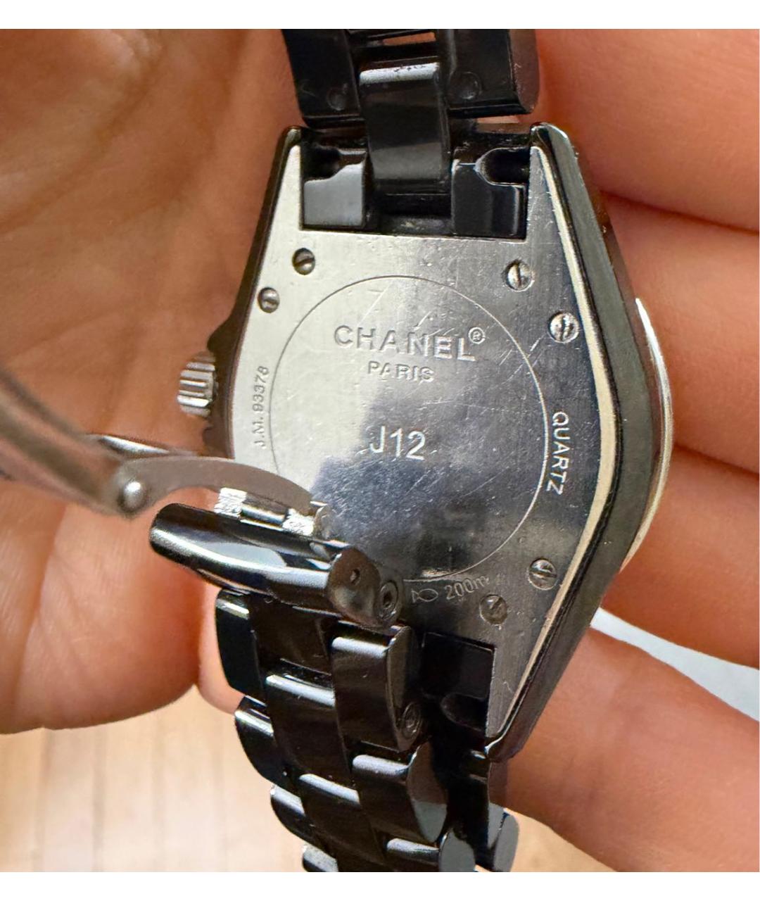 CHANEL Черные часы, фото 2