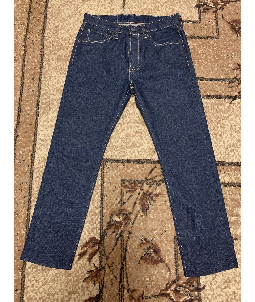 LEVI'S Темно-синие хлопковые джинсы слим, фото 10