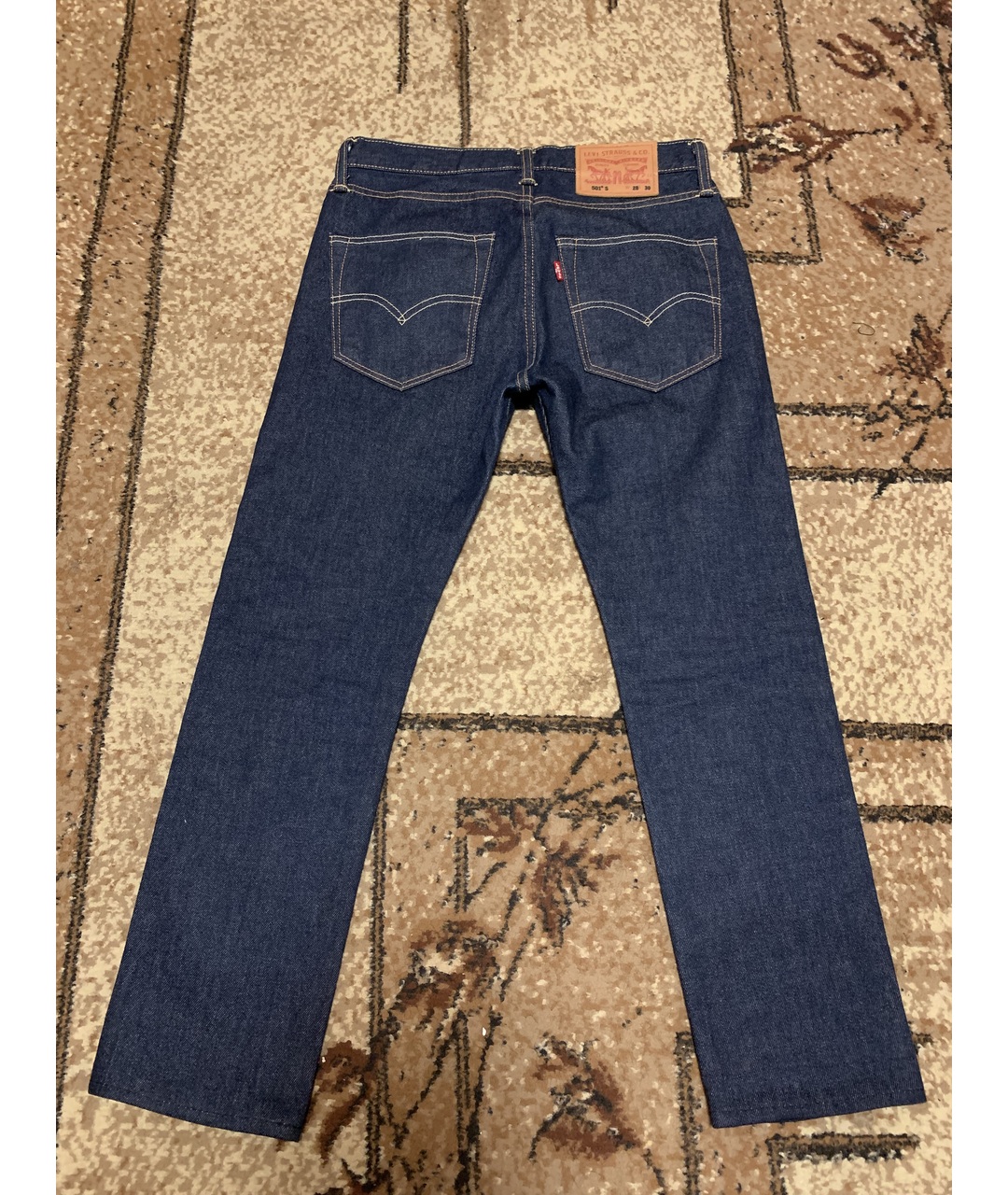 LEVI'S Темно-синие хлопковые джинсы слим, фото 3