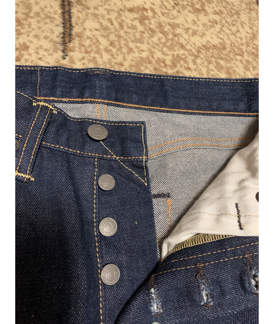 LEVI'S Темно-синие хлопковые джинсы слим, фото 2