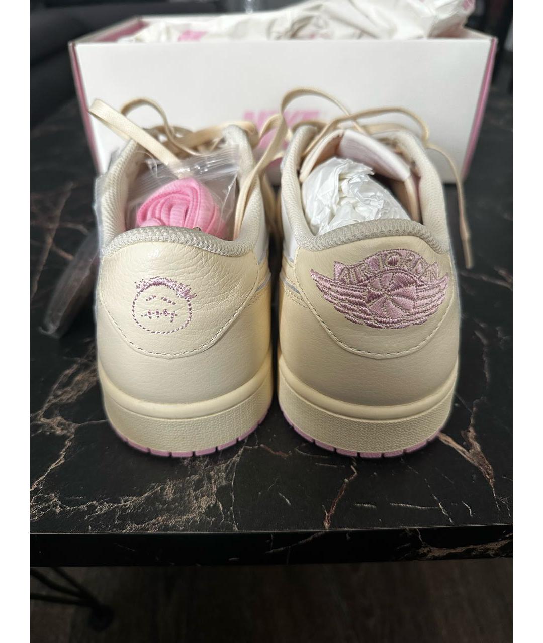 CACTUS JACK BY TRAVIS SCOTT Розовые кожаные низкие кроссовки / кеды, фото 4