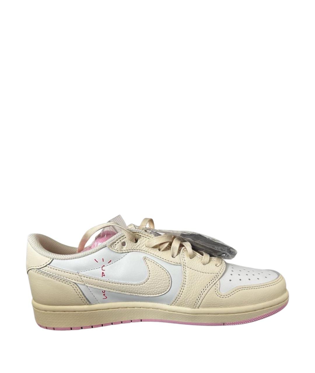 CACTUS JACK BY TRAVIS SCOTT Розовые кожаные низкие кроссовки / кеды, фото 1